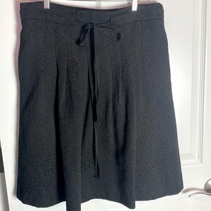 BCBG Maxazria Dana Jacquard Paperbag Waist pleated skirt
